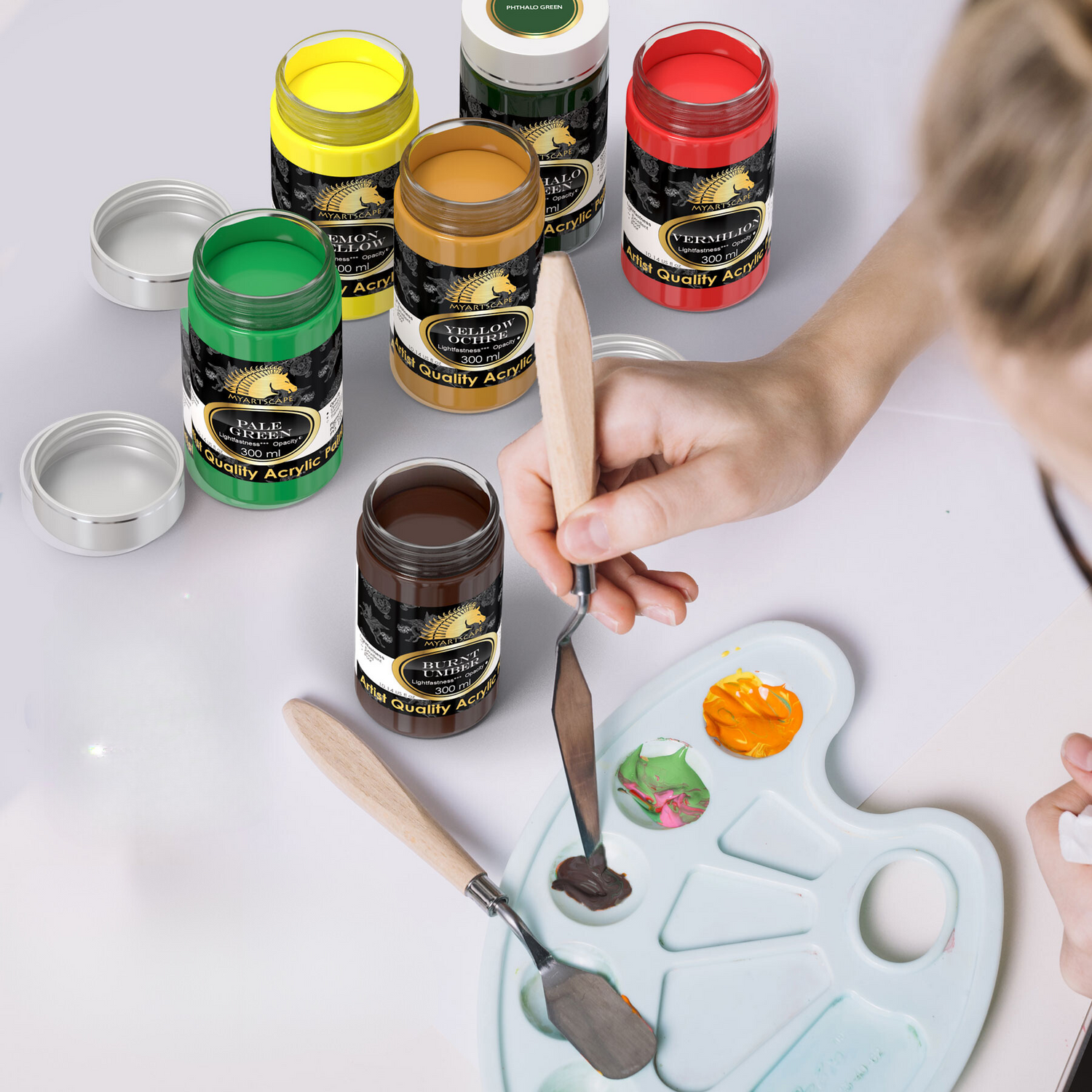 Acrylic Paint Bottles