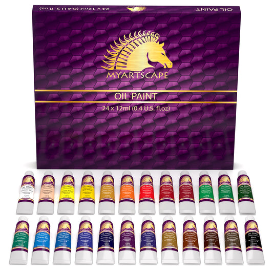 Expand Your Color Spectrum with 24 Oil Paint Tubes