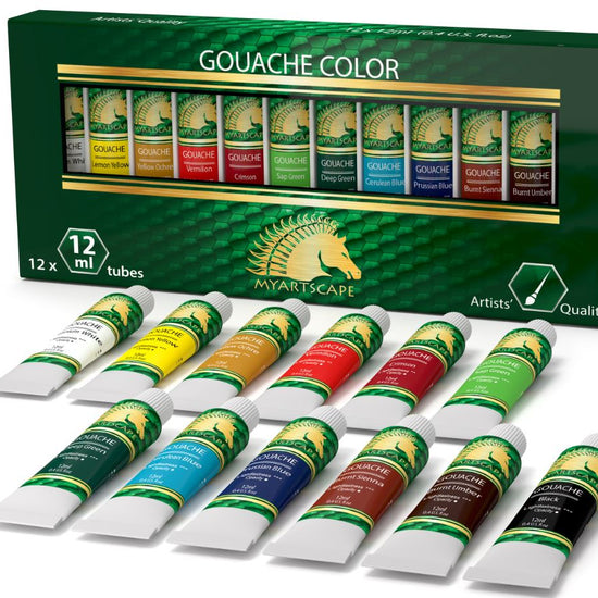 Gouache paint set 12ml tubes