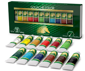 Gouache paint set 12ml tubes