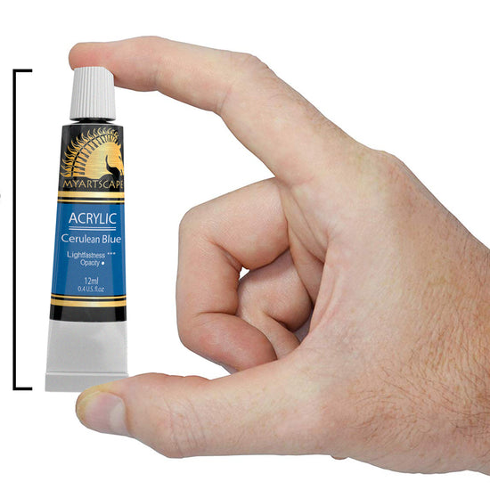 myartscape acrylic tube size