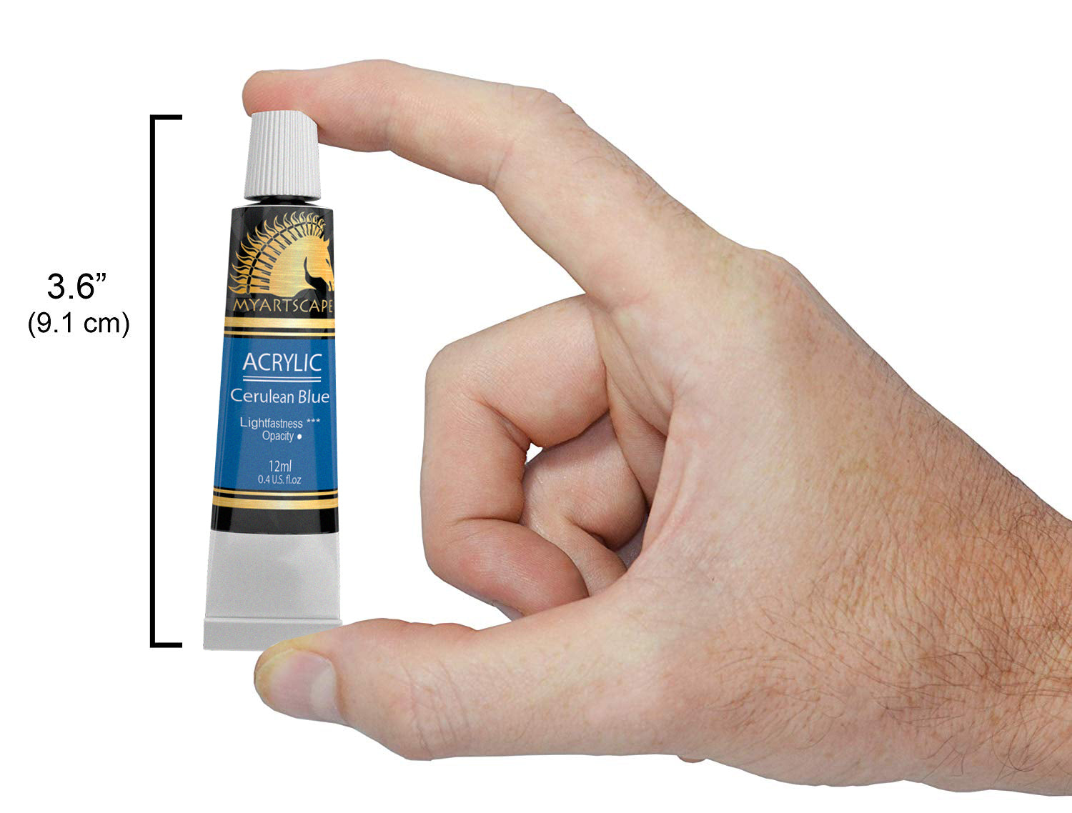 myartscape acrylic tube size