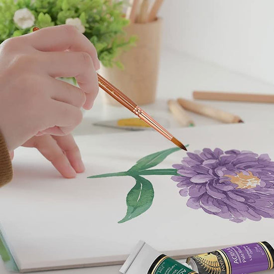 High-Quality 7-Piece Paint Brush Set - Ideal for Travel