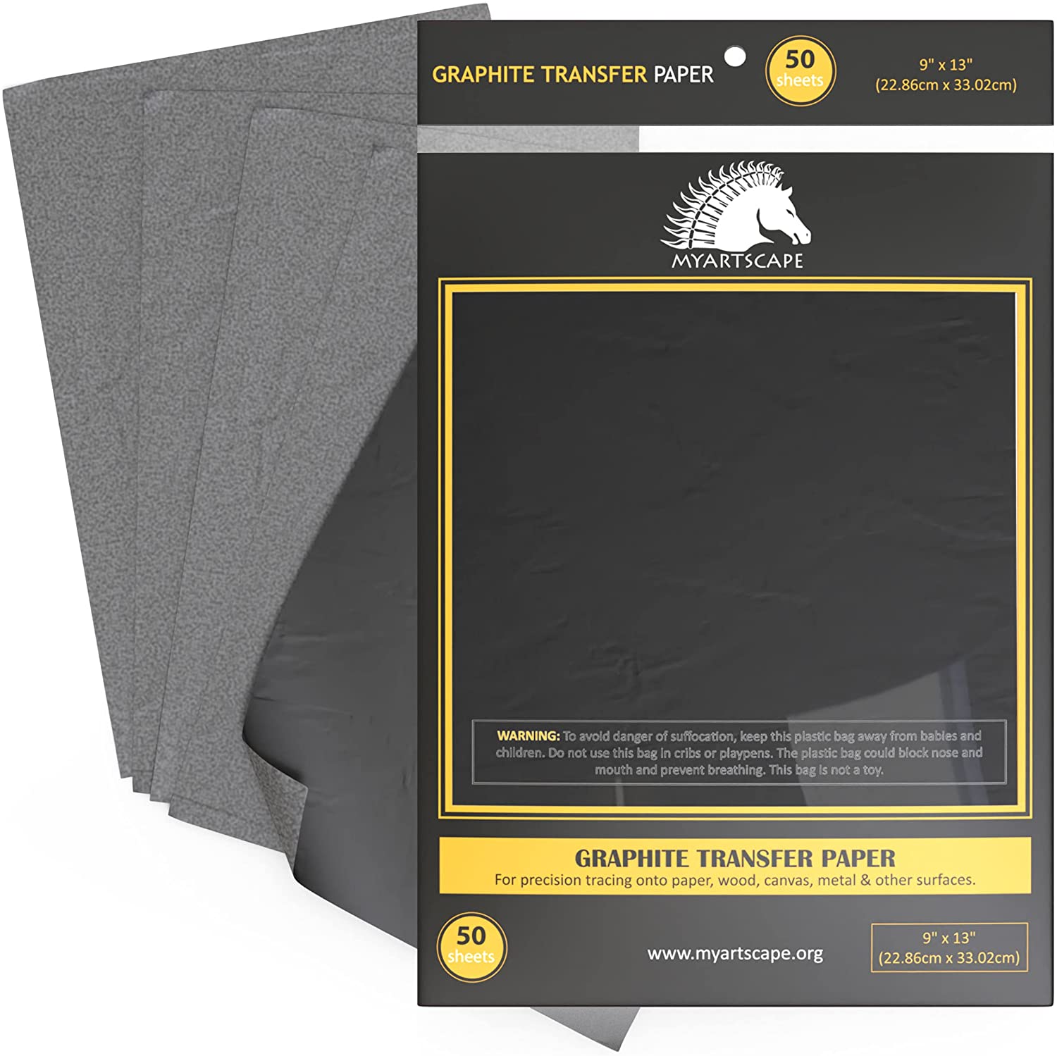 100 Sheets Carbon Transfer Paper,Tracing Paper Carbon Graphite Copy Paper  with 5