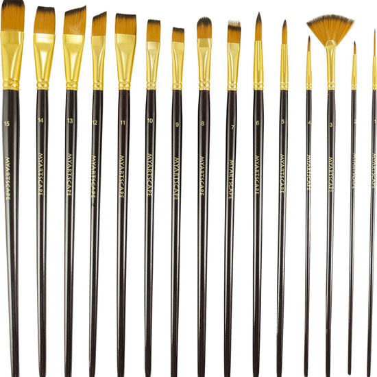 Long handle paint brushes