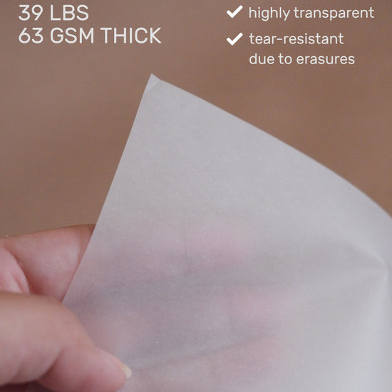 highly transparent thick paper