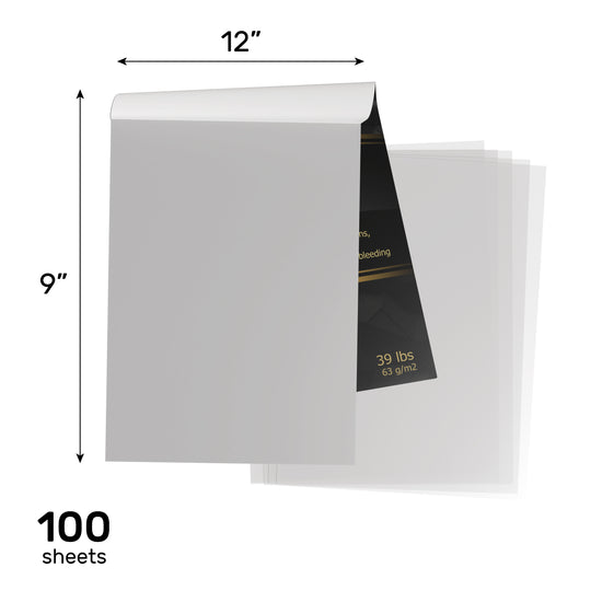 100 sheets of tracing paper