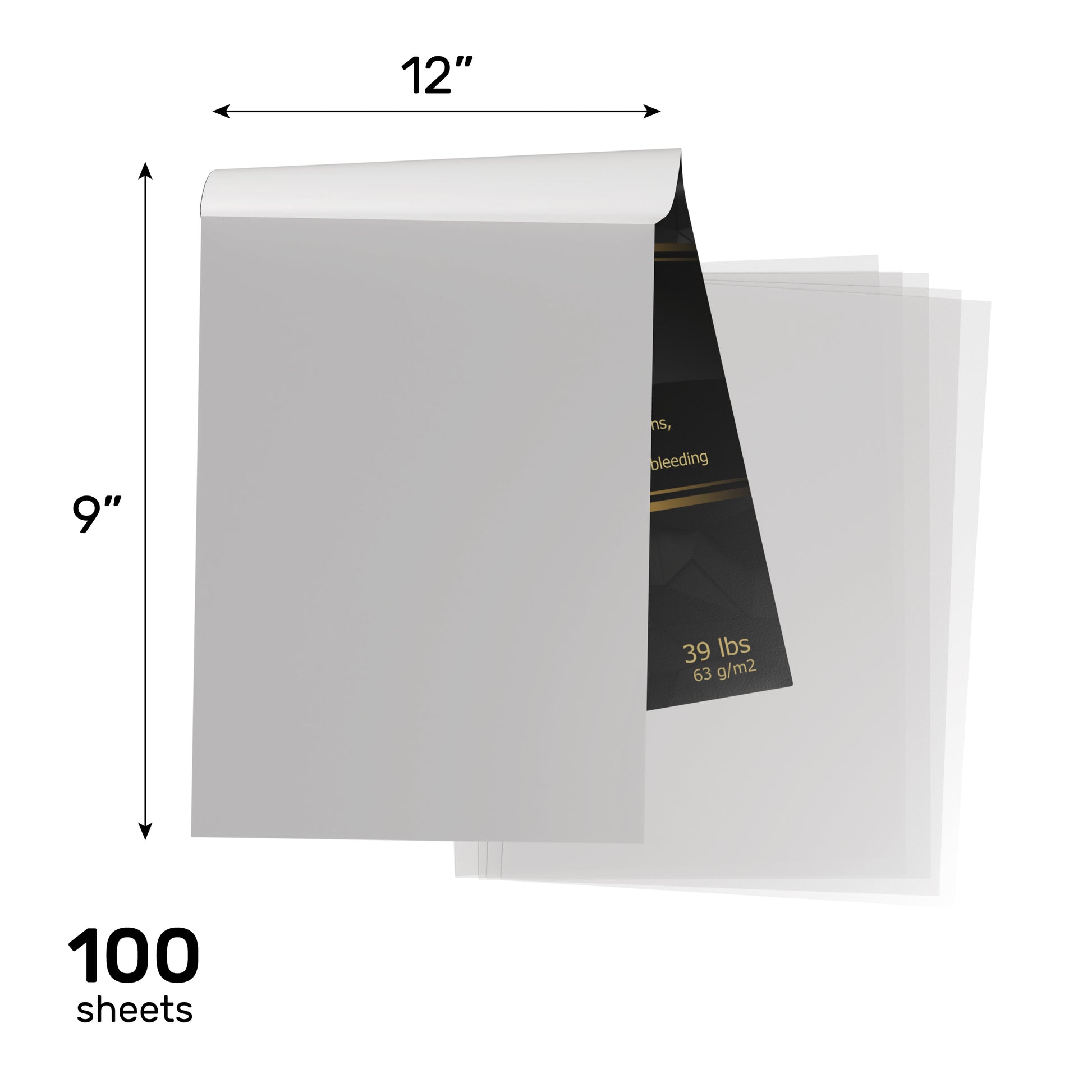 100 sheets of tracing paper