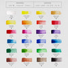 Watercolor Paint Set, 12ml Tubes - 24 Colors