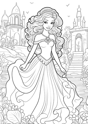 Princess Coloring Pages – MyArtscape
