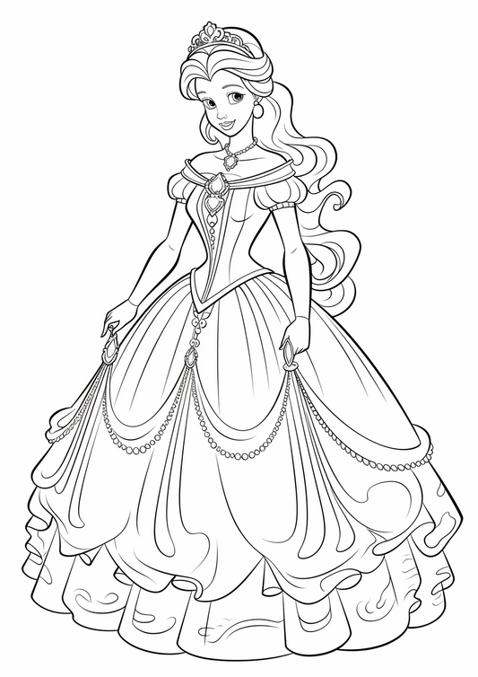 Princess Coloring Pages – MyArtscape