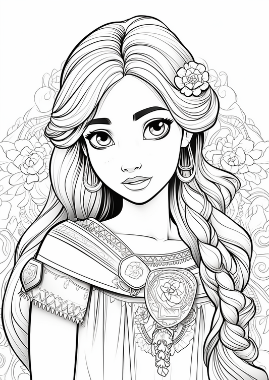 Princess Coloring Pages – MyArtscape