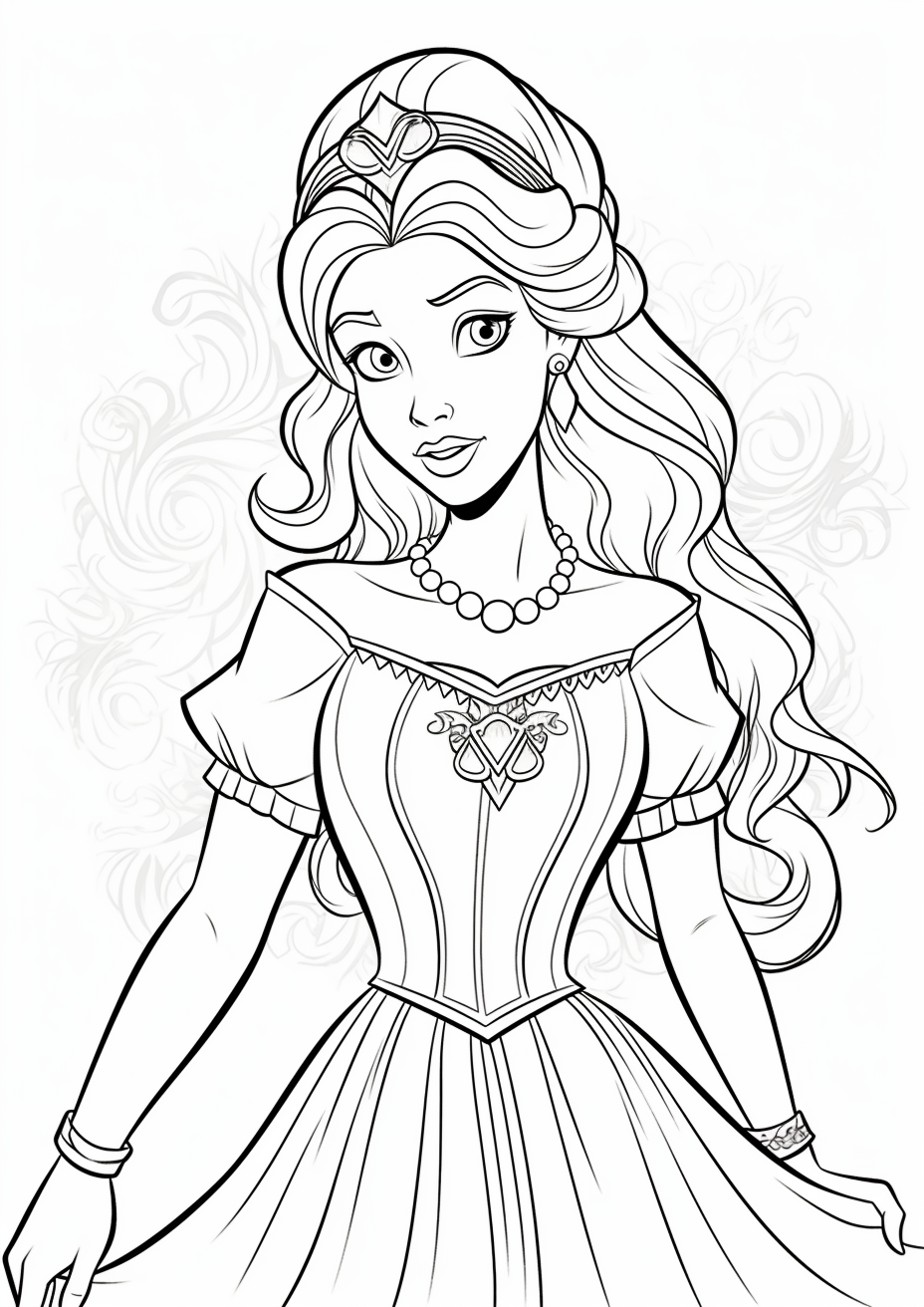 Princess Coloring Pages – MyArtscape