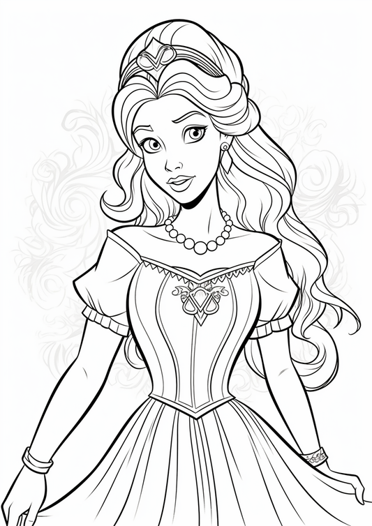 Princess Coloring Pages – MyArtscape