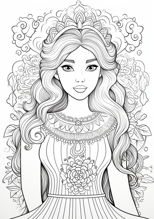 Princess Coloring Pages – MyArtscape