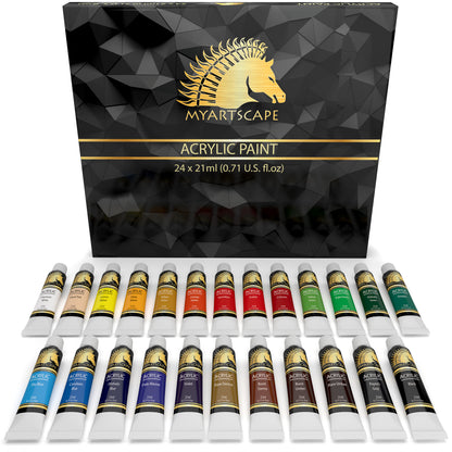 Acrylic Paints, 21ml Tubes - Set of 24 – MyArtscape