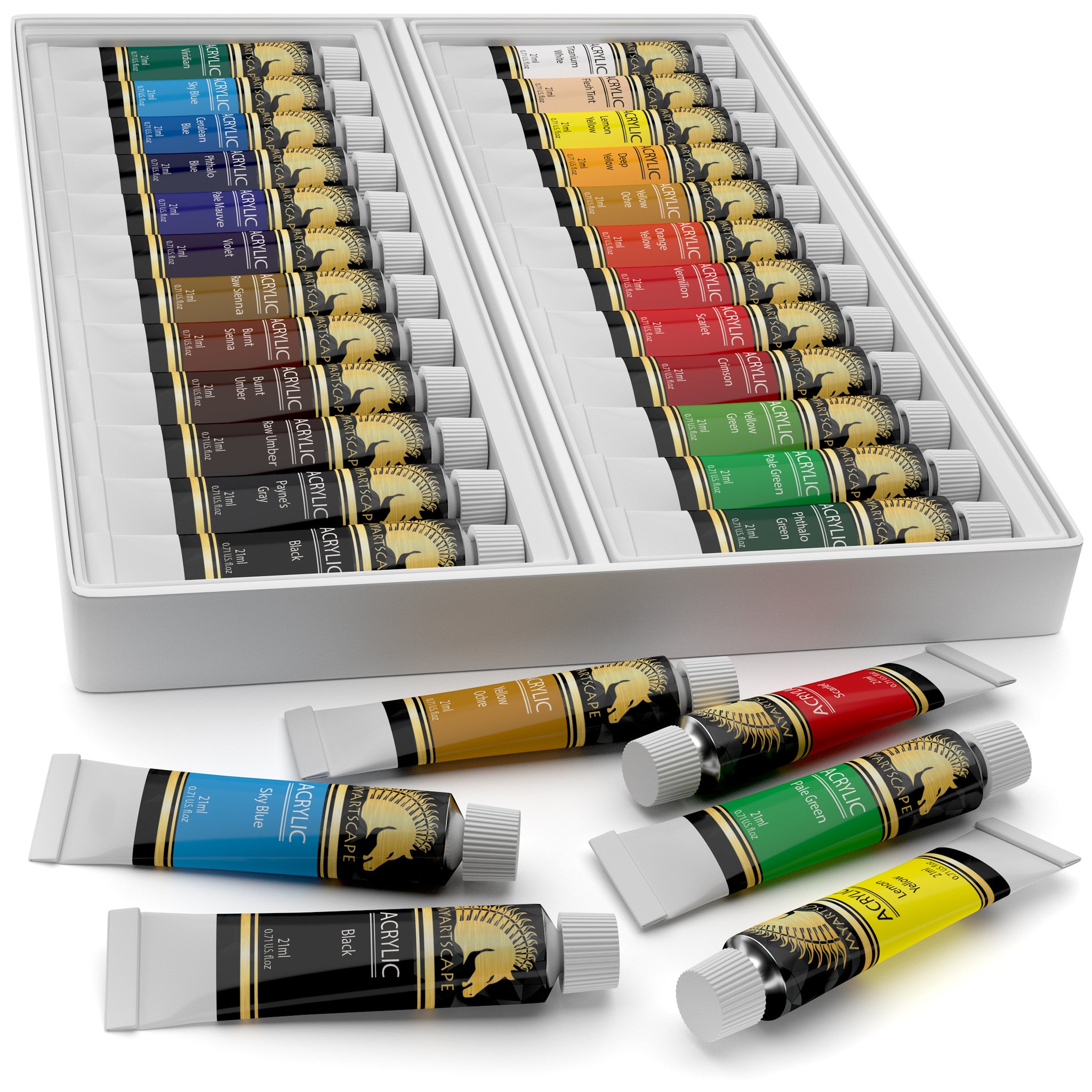 アートsize 50.50 acrylic Amazon.com: Artecho Acrylic Paint Set 48 Colors 2oz/59ml