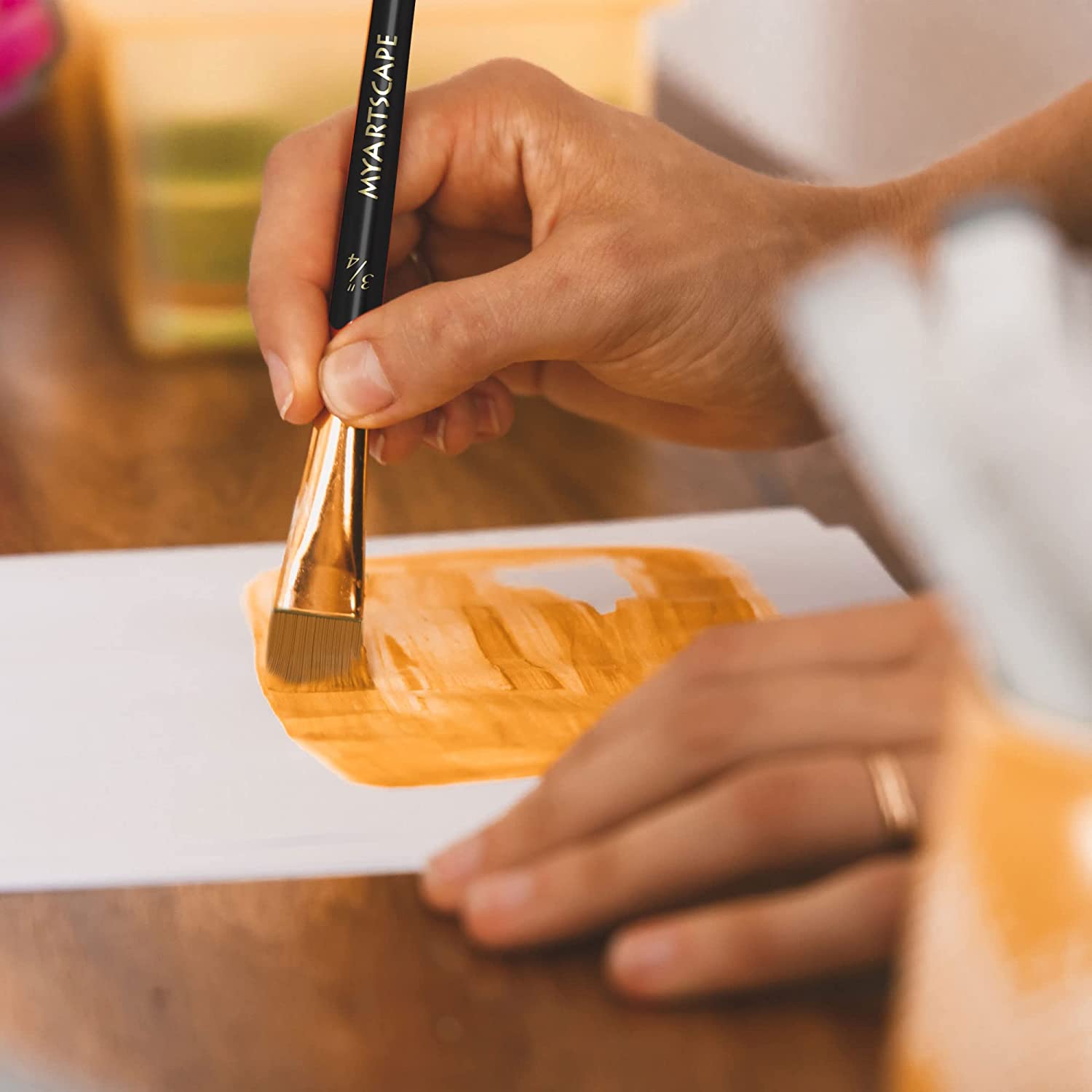 Long Handle Paint Brush, Set of 15 Art Brushes – MyArtscape