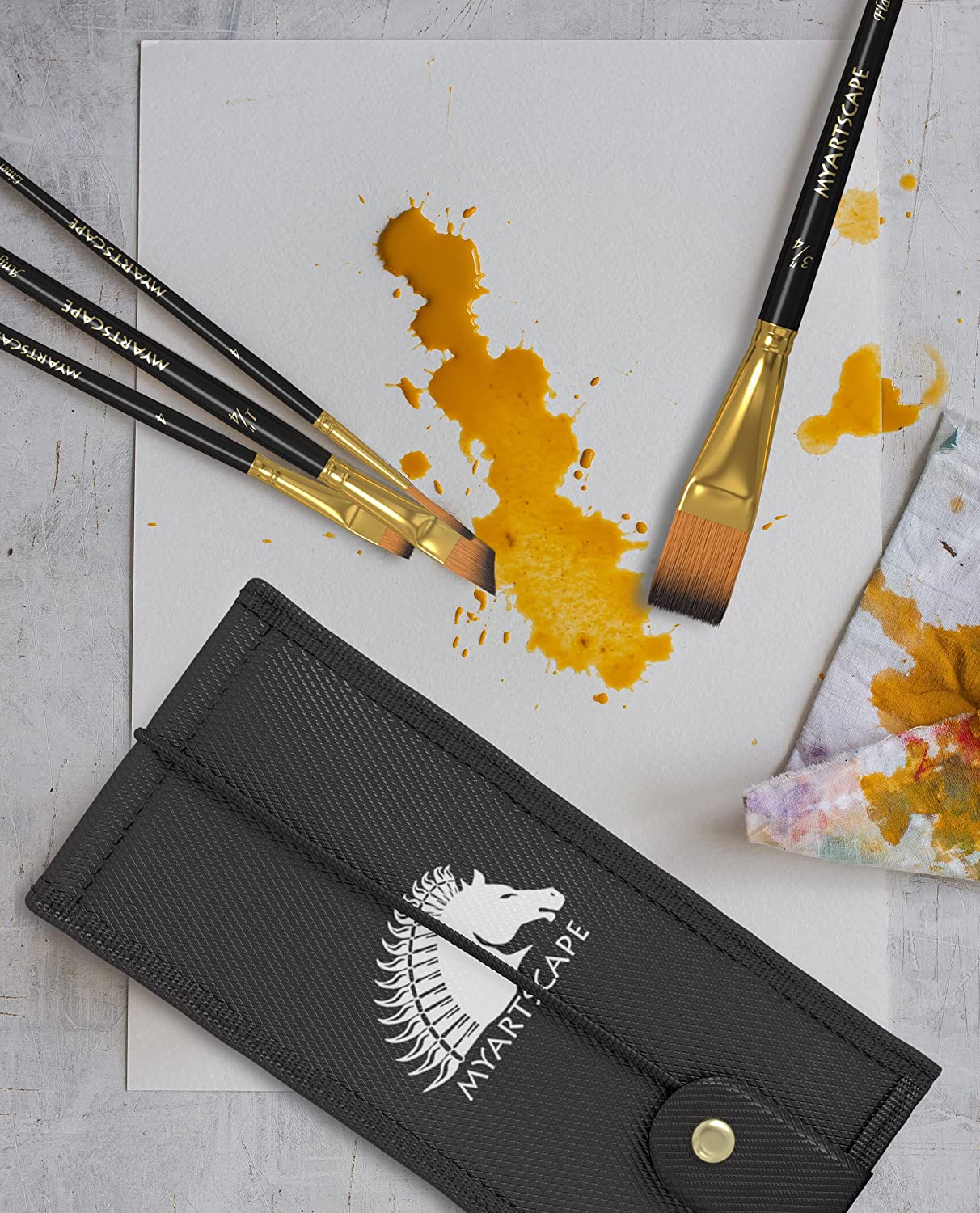 7-Pc Pocket Brush Set with Black Storage Case – MyArtscape