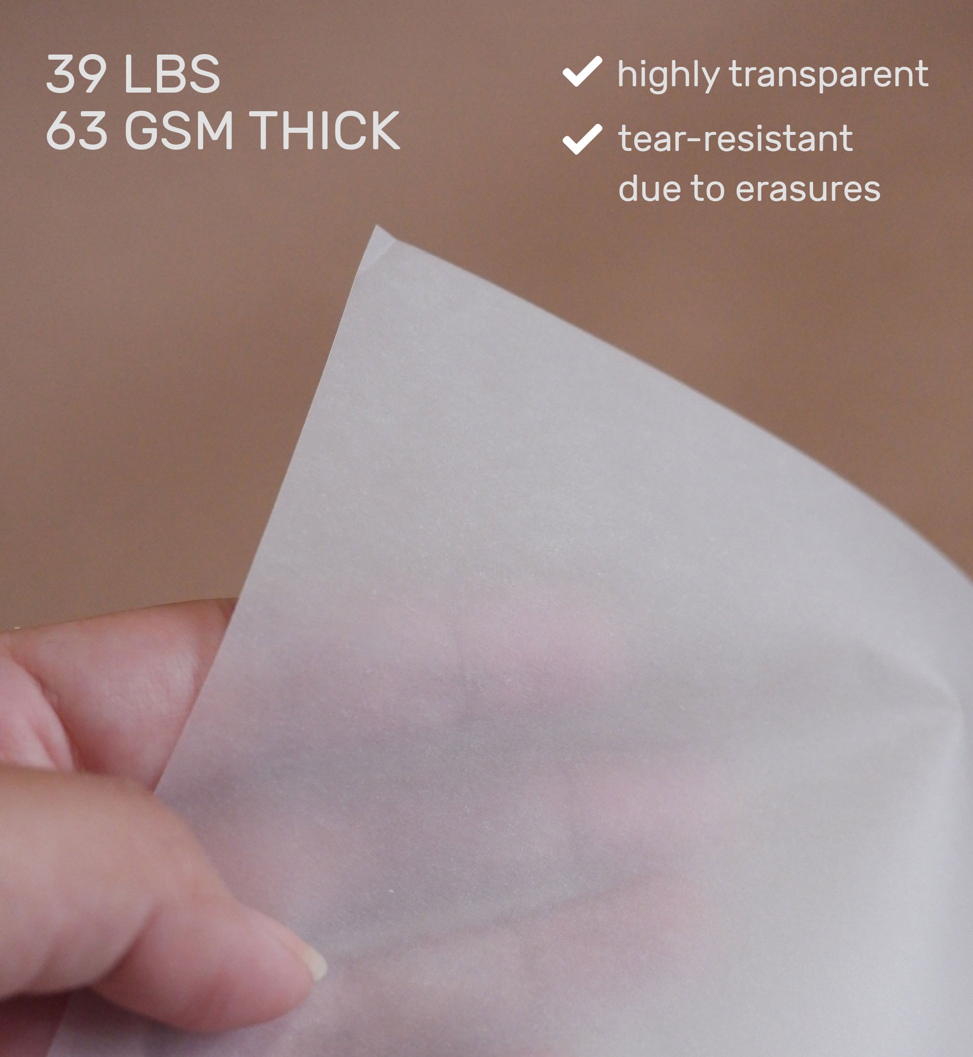 Tracing Paper Pad, 39lb - 9 x 12 - 100 Transparent Sheets
